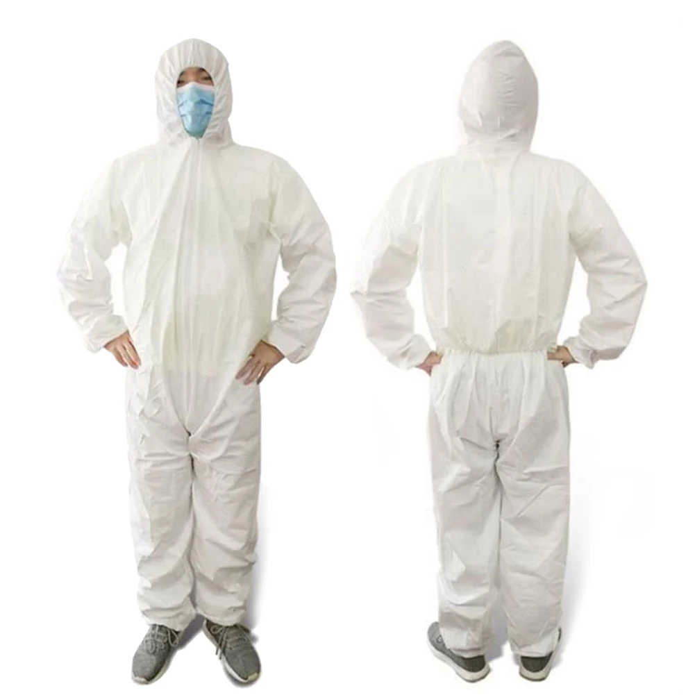 5 Pack Disposable One-Piece Isolation Gowns, Hood Elastic Cuffs Isolation Garment, Work For Cleaning, Painting Biker Raincoat
5 Pack Disposable One-Piece Isolation Gowns, Hood Elastic Cuffs Isolation Garment, Work For Cleaning, Painting Biker Raincoat