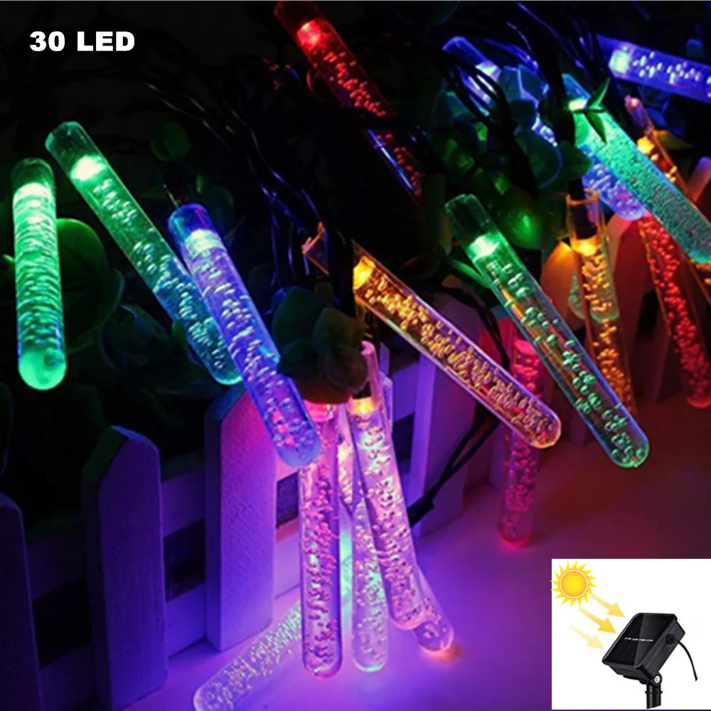 Уличная Водонепроницаемая гирлянда из 30 светодиодных пузырьков льда, Праздничный Рождественский декоративный садовый шнурок с кристаллам... 
Уличная Водонепроницаемая гирлянда из 30 светодиодных пузырьков льда, Праздничный Рождественский декоративный садовый шнурок с кристаллам...