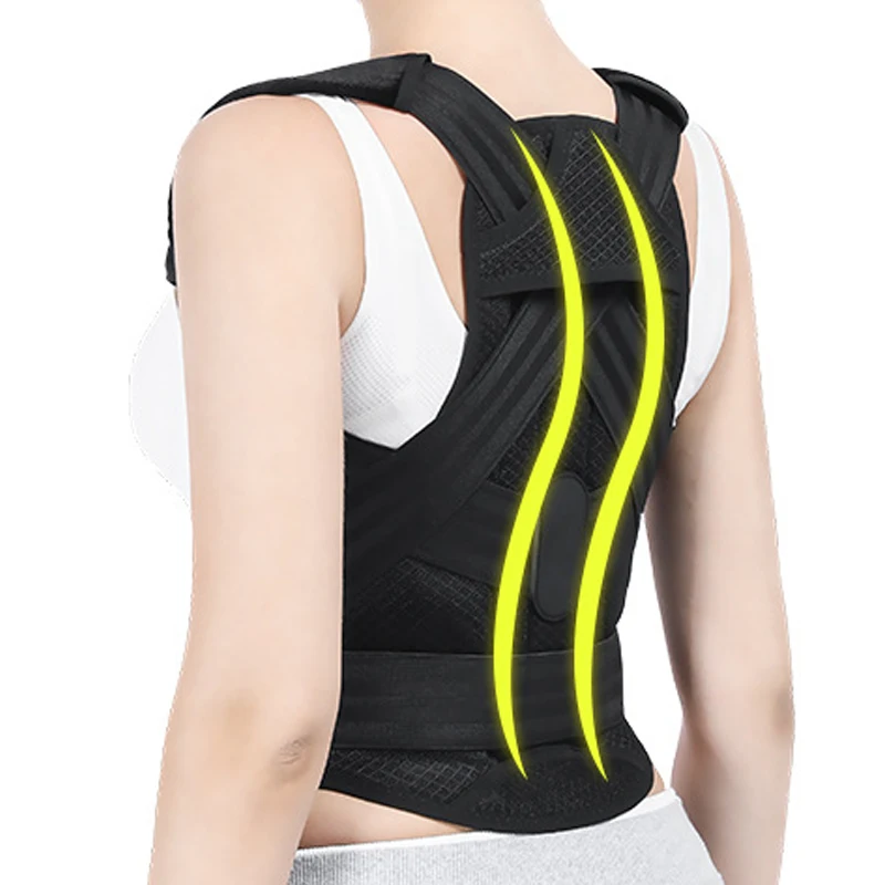 Black Posture Corrector Scoliosis Back Brace Spine Corset Shoulder Therapy Support Poor Posture Correction Belt Student Adult
Black Posture Corrector Scoliosis Back Brace Spine Corset Shoulder Therapy Support Poor Posture Correction Belt Student Adult