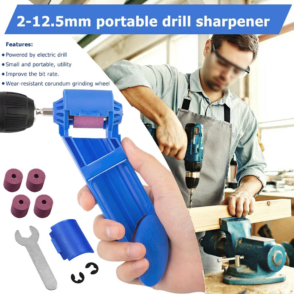 Portable Drill Bit Sharpener Corundum Grinding Wheel Polishing Auxiliary Tool For Grinding Iron Straight Shank Twist Drill
Portable Drill Bit Sharpener Corundum Grinding Wheel Polishing Auxiliary Tool For Grinding Iron Straight Shank Twist Drill