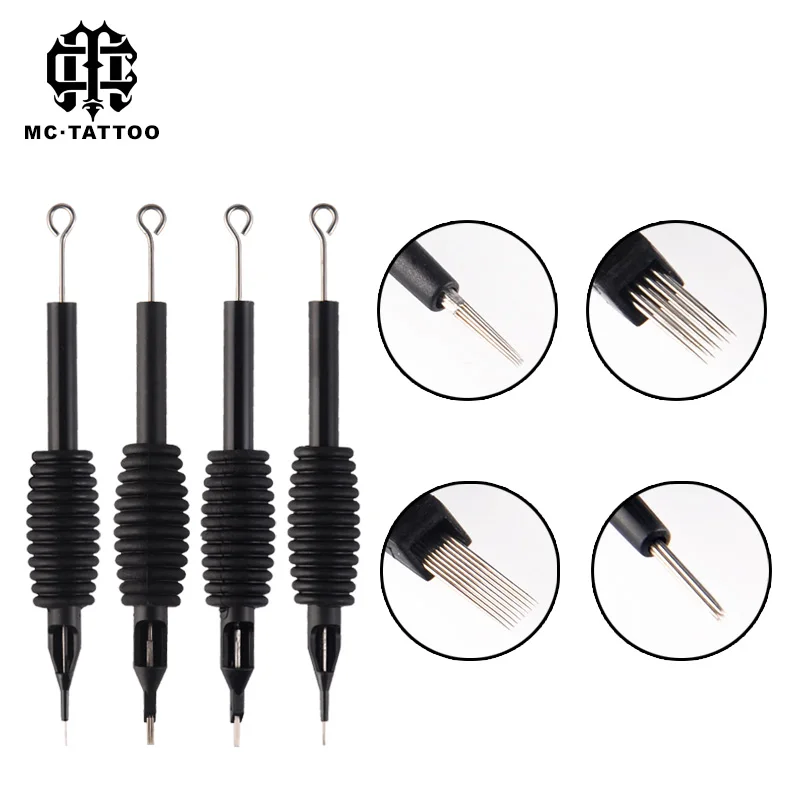 12pcs / set tattoo sterile disposable needle silicone for tattoo black makeup cartridge handle needle set
12pcs / set tattoo sterile disposable needle silicone for tattoo black makeup cartridge handle needle set