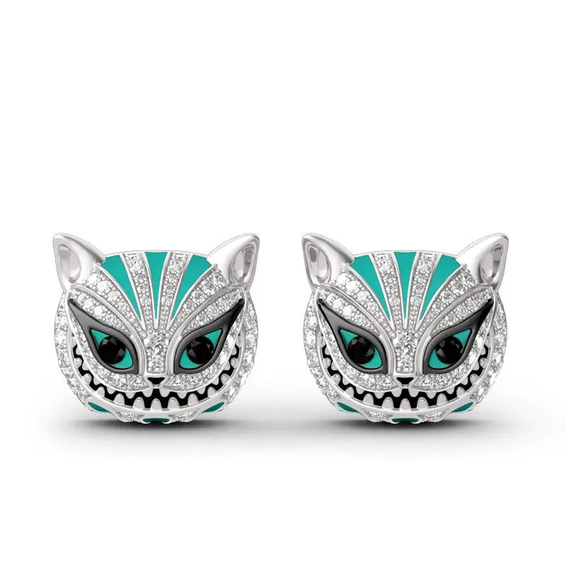 Harong Small Earrings Cheshire Rhinestone Cat Stud Earring Alice Wonderland Punk Jewelry Cartoon Animal Earrings Here Women Gift
Harong Small Earrings Cheshire Rhinestone Cat Stud Earring Alice Wonderland Punk Jewelry Cartoon Animal Earrings Here Women Gift