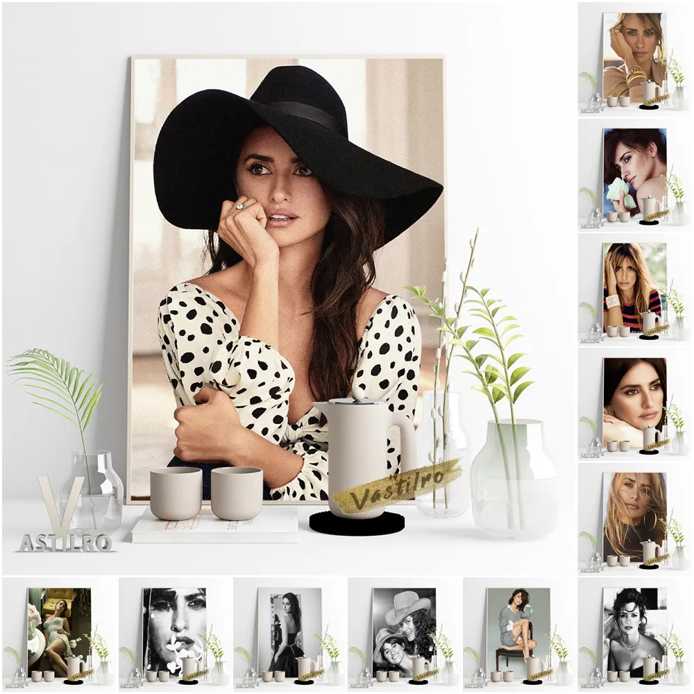 Penelope Cruz Hot Actress Star Portrait Poster Celebrity Black White Vintage Art Print Sexy Girl Canvas Wall Stickers Home Decor
Penelope Cruz Hot Actress Star Portrait Poster Celebrity Black White Vintage Art Print Sexy Girl Canvas Wall Stickers Home Decor