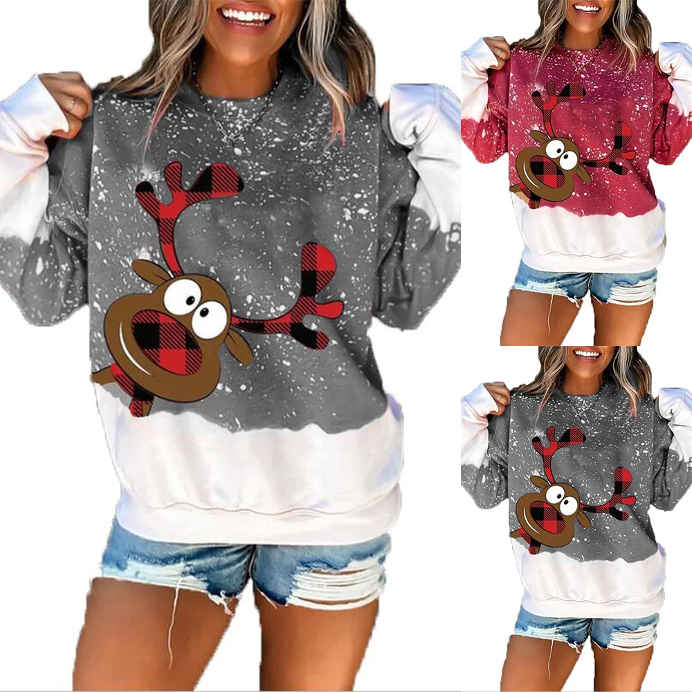Plus Womens Cute Elk Printed Sweatshir T Christmas Hoodies Casual Hoody Hooded Loose Warmer Tops Long Sleeve Festival Costume
Plus Womens Cute Elk Printed Sweatshir T Christmas Hoodies Casual Hoody Hooded Loose Warmer Tops Long Sleeve Festival Costume