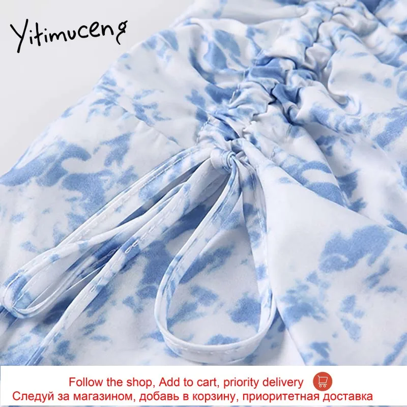 Yitimuceng Tie Dye Spaghetti Strap Dresses Women Summer Shirring Backless Sexy High Waist A-Line Dress 2021 Korean Fashion New
Yitimuceng Tie Dye Spaghetti Strap Dresses Women Summer Shirring Backless Sexy High Waist A-Line Dress 2021 Korean Fashion New