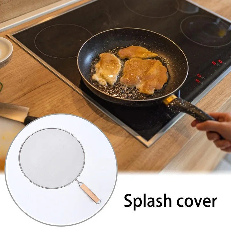 Stainless Steel Splatter Screen for Frying Pans Mesh Guard for Kitchen Cooking Hot Oil Splash Splatter with Wooden Handle
Stainless Steel Splatter Screen for Frying Pans Mesh Guard for Kitchen Cooking Hot Oil Splash Splatter with Wooden Handle