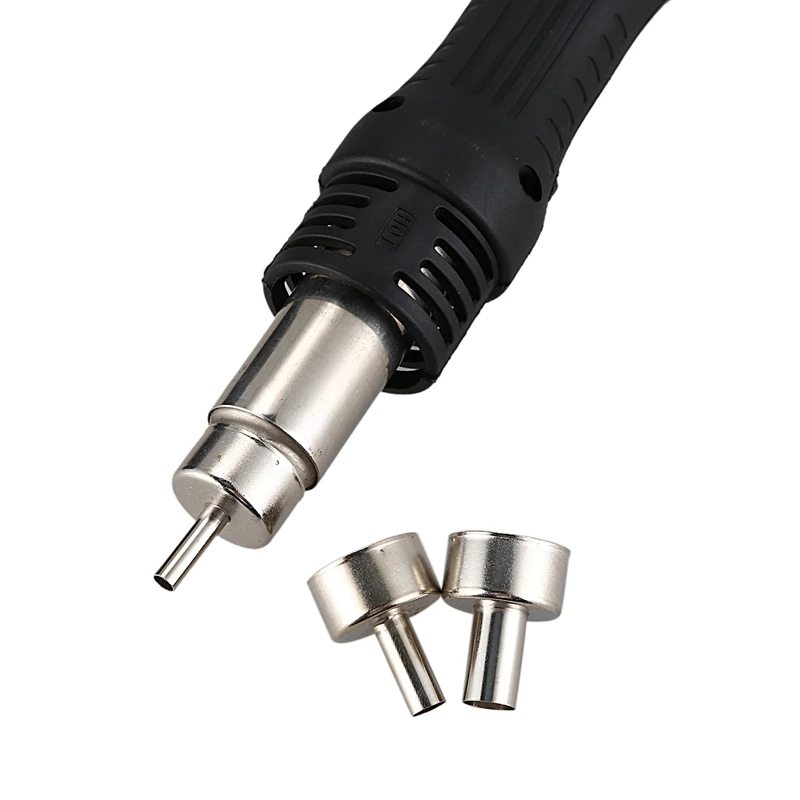 Hot Air Gun Desoldering Soldering Rework SMD Station 3 Nozzles For Yihua 858D