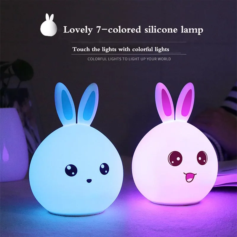Meng Rabbit Silicone Lights Colorful Cute USB Meng Chong Charging Atmosphere Lights Cartoon LED Color Change Color Feeding Light
Meng Rabbit Silicone Lights Colorful Cute USB Meng Chong Charging Atmosphere Lights Cartoon LED Color Change Color Feeding Light