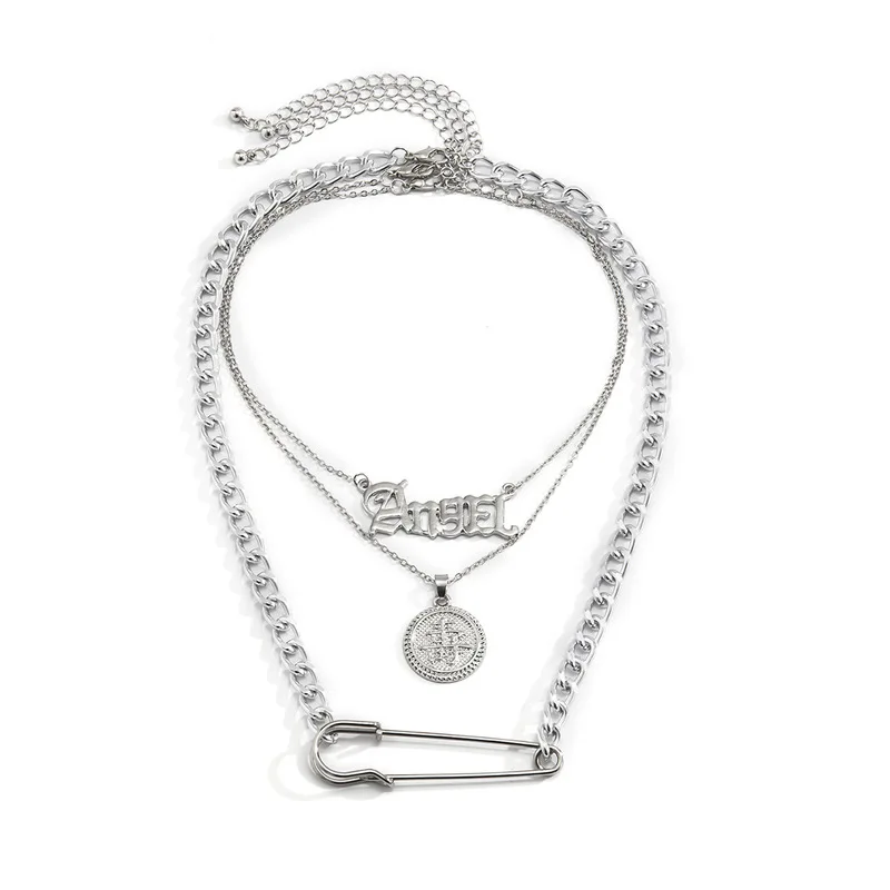 TIMEONLY Street Style Multi Layer Pin Coin Chinese Characters Moon Star Pendant Necklaces for Women Necklace Creative Jewelry
TIMEONLY Street Style Multi Layer Pin Coin Chinese Characters Moon Star Pendant Necklaces for Women Necklace Creative Jewelry