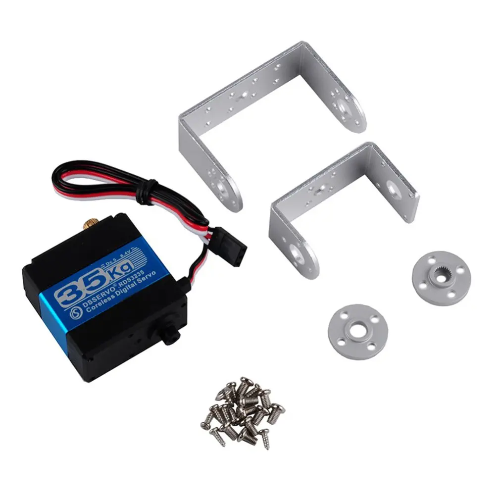 Dsservo RDS3235 High Torque Servo Motor Metal Gear Coreless Motor Arduino Digital Servo For DIY Robotics Servo
Dsservo RDS3235 High Torque Servo Motor Metal Gear Coreless Motor Arduino Digital Servo For DIY Robotics Servo