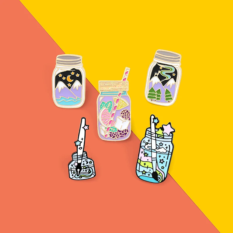 Starry Fantasy Forest Cup Enamel Pin Summer refreshing fruit afternoon tea lemon mint leaves Badge Backpack Lapel Pins Jewelry
Starry Fantasy Forest Cup Enamel Pin Summer refreshing fruit afternoon tea lemon mint leaves Badge Backpack Lapel Pins Jewelry