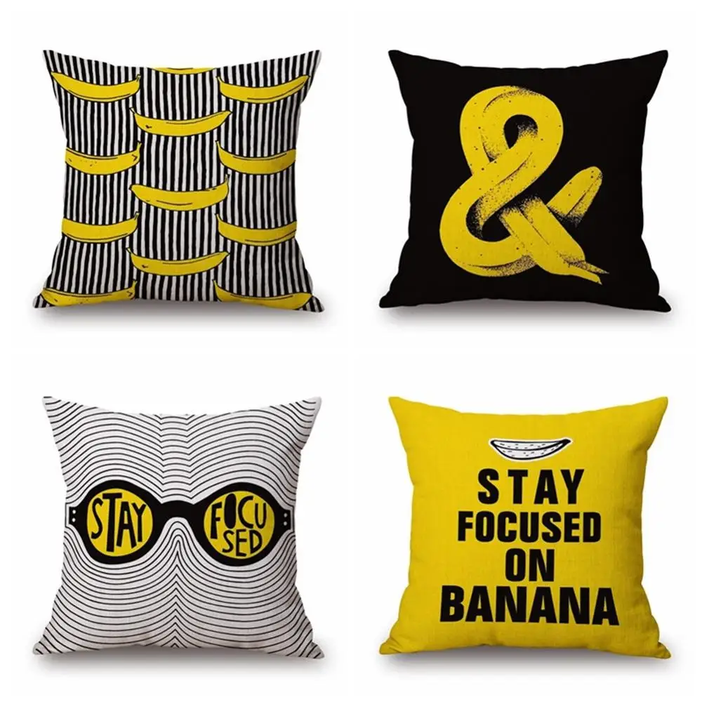 45*45 cm Yellow Banana Linen Pillow Case Sofa Living Room Office Bedroom Seat Cushion Cover Home Decorative Pillowcases
45*45 cm Yellow Banana Linen Pillow Case Sofa Living Room Office Bedroom Seat Cushion Cover Home Decorative Pillowcases