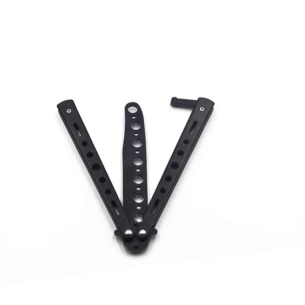 Тренировочный нож-бабочка balisong, складной инструмент черного цвета для самообороны, не заточенный
Тренировочный нож-бабочка balisong, складной инструмент черного цвета для самообороны, не заточенный