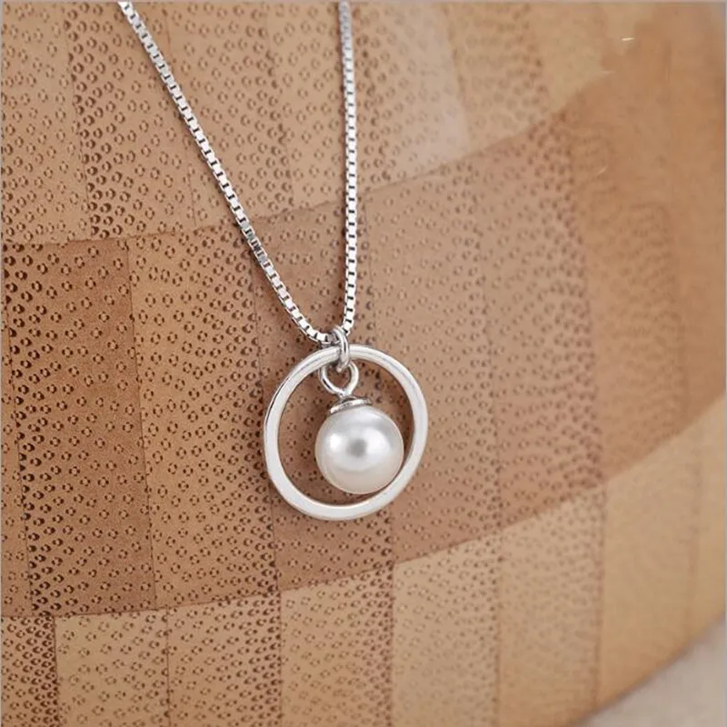 Trendy Round Pearl Pendant Necklace for Women 925 Sterling Silver Jewelry Lucky Mujer Colar Elegant Accessories Gifts SN212
Trendy Round Pearl Pendant Necklace for Women 925 Sterling Silver Jewelry Lucky Mujer Colar Elegant Accessories Gifts SN212