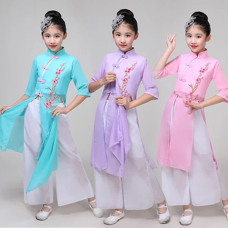 Children Chinese National Yangko Dance Dress Kids Girl Fan Dance Costume Stage Child Umbrella Dance Outfit National Dance Wear
Children Chinese National Yangko Dance Dress Kids Girl Fan Dance Costume Stage Child Umbrella Dance Outfit National Dance Wear