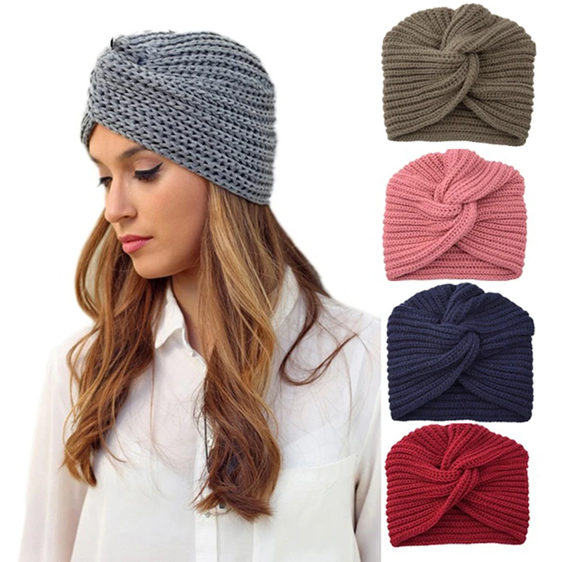 Muslim Hijab Caps Women Turban Cross Wrap Head Indian Hat Wool Knit Hijab Bonnet Turbante Cap Winter Solid Color Hats
Muslim Hijab Caps Women Turban Cross Wrap Head Indian Hat Wool Knit Hijab Bonnet Turbante Cap Winter Solid Color Hats