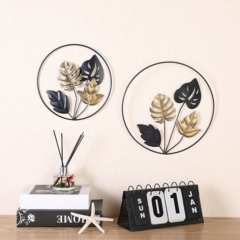 2 PCS Retro Leaf Round Pendant Wrought Iron Wall Decoration Creative Living Room Sofa Background Wall Decoration
2 PCS Retro Leaf Round Pendant Wrought Iron Wall Decoration Creative Living Room Sofa Background Wall Decoration