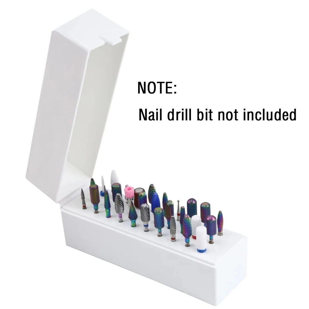 1pc Nail Drill Bit Holder Electric Manicure Machine Storage Box Pedicure Stand Tools Nail Art Plastic Container
1pc Nail Drill Bit Holder Electric Manicure Machine Storage Box Pedicure Stand Tools Nail Art Plastic Container