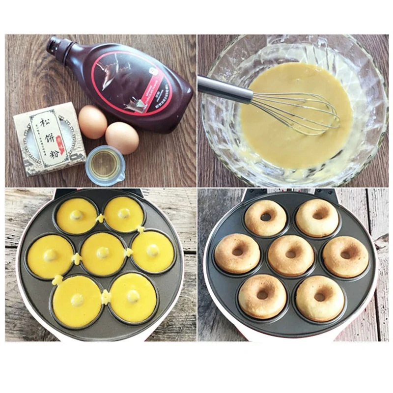 Home DIY Donut Maker Doughnut Machine Party Dessert Bakeware Electric Baking Pan Non-Stick Double-Sided Heating EU Plug 
Home DIY Donut Maker Doughnut Machine Party Dessert Bakeware Electric Baking Pan Non-Stick Double-Sided Heating EU Plug
