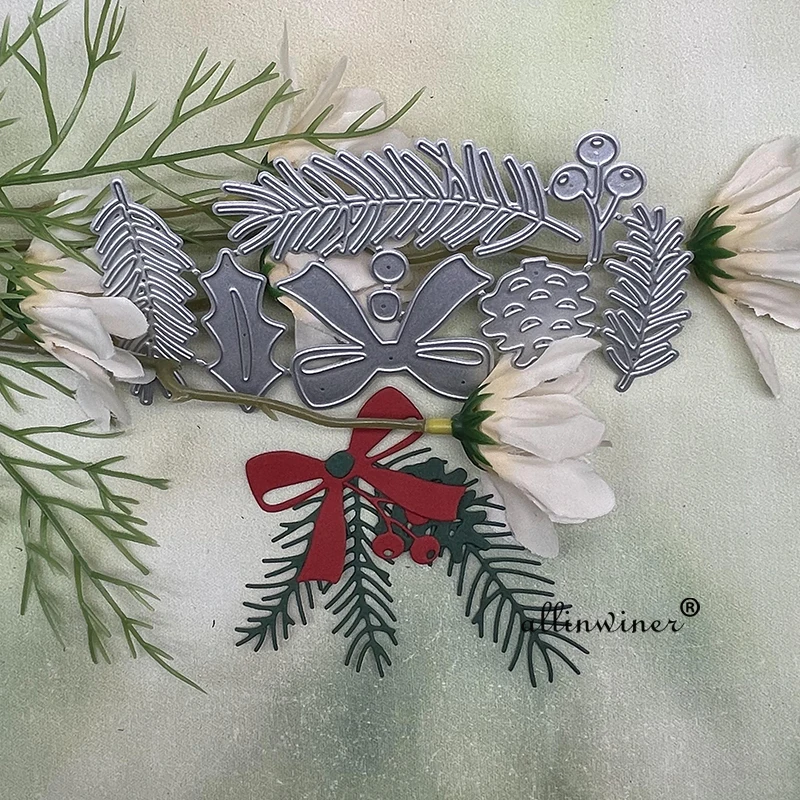 Bow nuts berry leaves Metal Cutting Dies Stencils Die Cut for DIY Scrapbooking Album Paper Card Embossing
Bow nuts berry leaves Metal Cutting Dies Stencils Die Cut for DIY Scrapbooking Album Paper Card Embossing