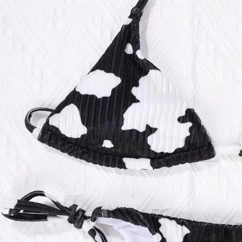 Cow Print Bikini 2021 Women Halter High Cut Push Up Padded Micro Swimsuit Female Beach Bandage Pleated Bathing Suit Swimwear
Cow Print Bikini 2021 Women Halter High Cut Push Up Padded Micro Swimsuit Female Beach Bandage Pleated Bathing Suit Swimwear