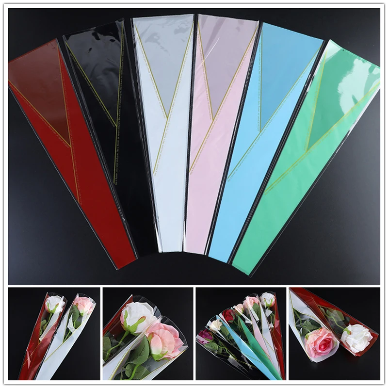 50Pcs Flowers Rose Single Bag Plastic Fresh Flower Packaging Bags Florist Wrapping Bags For Wedding Valentine's Day
50Pcs Flowers Rose Single Bag Plastic Fresh Flower Packaging Bags Florist Wrapping Bags For Wedding Valentine's Day