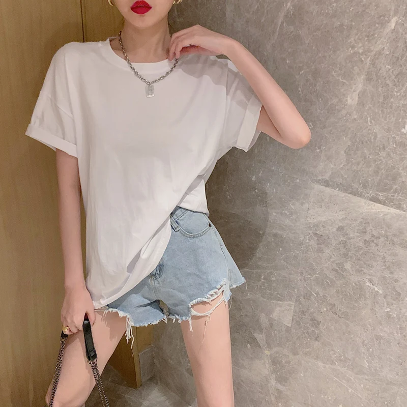 Solid Hollow O-Neck T-Shirt Women'S Fashion Simple Loose T-Shirt Woman Casual Slimming Short-Sleeved Tees Ladies Summer 2021
Solid Hollow O-Neck T-Shirt Women'S Fashion Simple Loose T-Shirt Woman Casual Slimming Short-Sleeved Tees Ladies Summer 2021