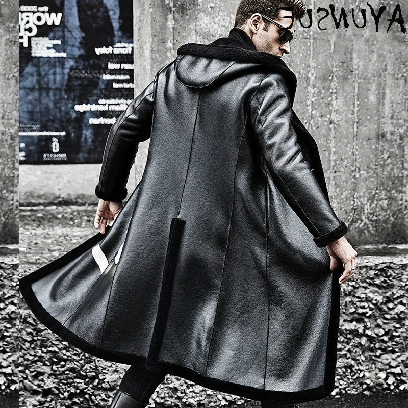 Men's Winter Coat Real Sheepskin Leather Jacket Men Clothing 100% Wool Windbreaker Double Side Coats Hommes Veste LXR547
Men's Winter Coat Real Sheepskin Leather Jacket Men Clothing 100% Wool Windbreaker Double Side Coats Hommes Veste LXR547