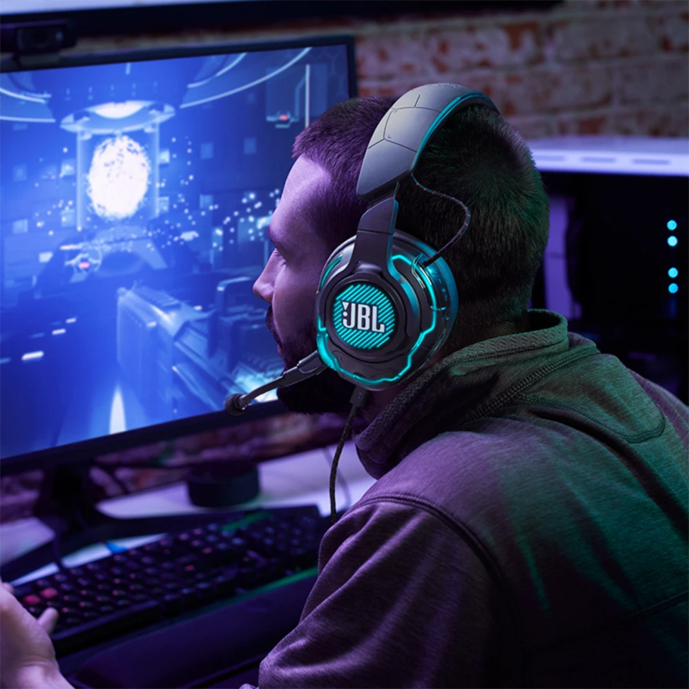 Профессиональная игровая гарнитура JBL Quantum ONE наушники с объемным звуком микрофон