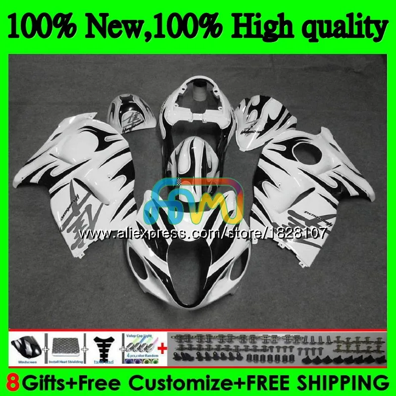 

Hayabusa For SUZUKI GSX-R1300 GSXR 1300 1996 1997 1998 1999 2000 Black flames 2001 48BS.84 GSXR1300 96 97 98 99 00 01 Fairings