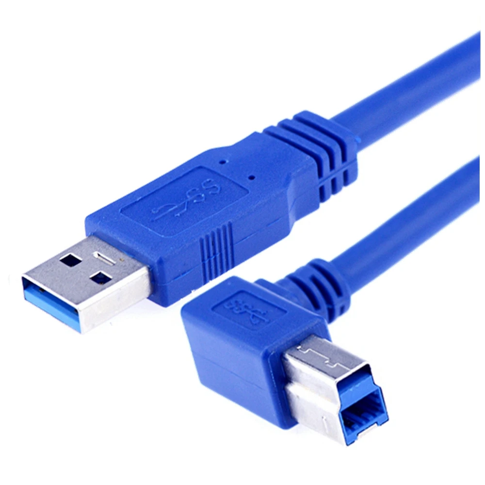 USB 3.0 Type A Male to B Male 90 degree elbow Angled Printer Cable Cord Blue 0.6m 1m 1.8m
USB 3.0 Type A Male to B Male 90 degree elbow Angled Printer Cable Cord Blue 0.6m 1m 1.8m