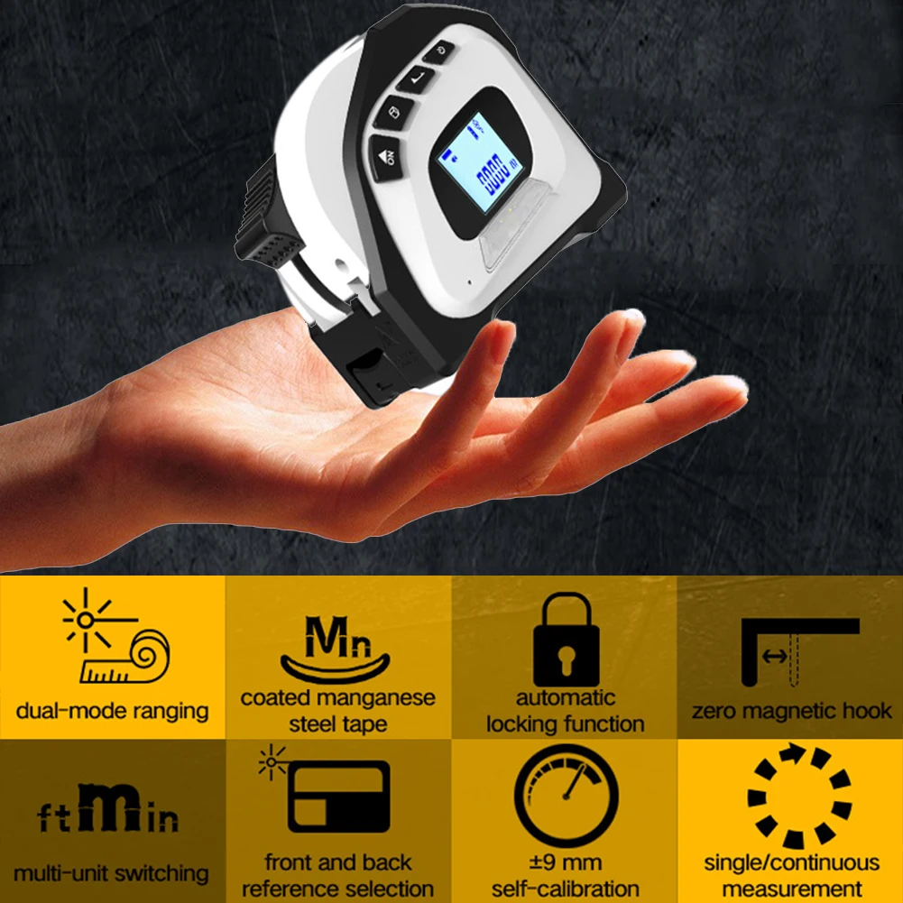 USB Rechargeable Portable Digital Rangefinder Laser Tape Measure Multifunctional High-precision Infrared Distance Measuring Tool
USB Rechargeable Portable Digital Rangefinder Laser Tape Measure Multifunctional High-precision Infrared Distance Measuring Tool