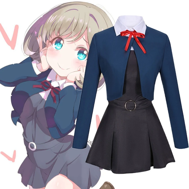 Аниме Lovelive Superstar Shibuya Hanaon Косплей повседневная школьная форма Skit аниме короткая одежда платье для женщин девушек в стиле преппи
Аниме Lovelive Superstar Shibuya Hanaon Косплей повседневная школьная форма Skit аниме короткая одежда платье для женщин девушек в стиле преппи