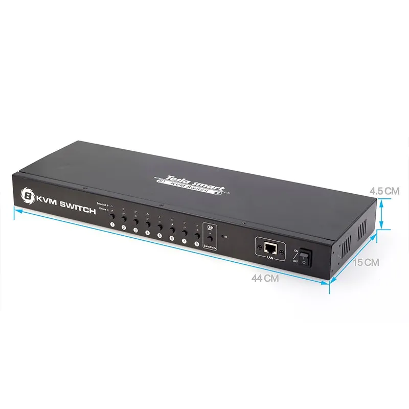 New Version 4Kx2K Resolution 8 Ports HDMI USB KVM Switch with Extra USB2.0 ports, LAN Control
New Version 4Kx2K Resolution 8 Ports HDMI USB KVM Switch with Extra USB2.0 ports, LAN Control