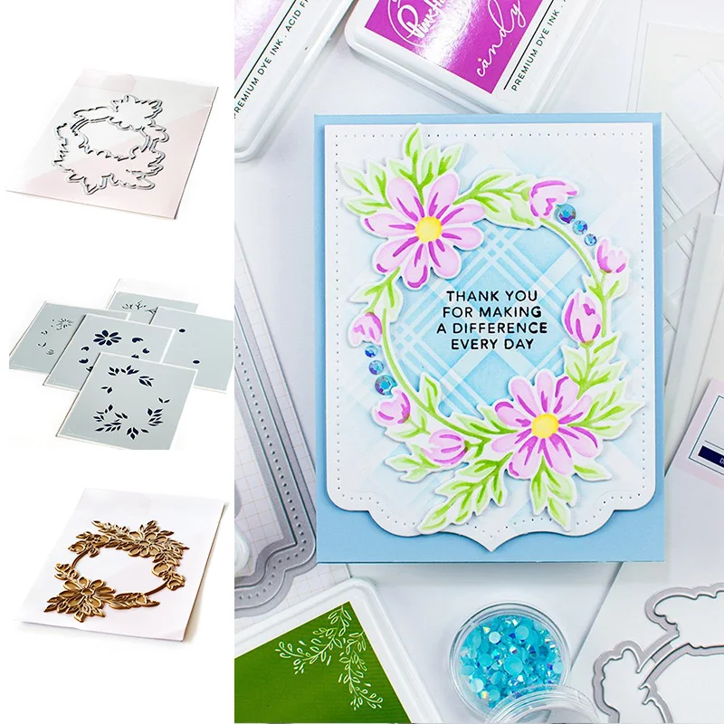 New 2021 Daisy Wreath Metal Cutting Dies Stencil Hot Foil for DIY Scrapbooking Album Stamp Make Paper Card Embossing New Die Cut
New 2021 Daisy Wreath Metal Cutting Dies Stencil Hot Foil for DIY Scrapbooking Album Stamp Make Paper Card Embossing New Die Cut