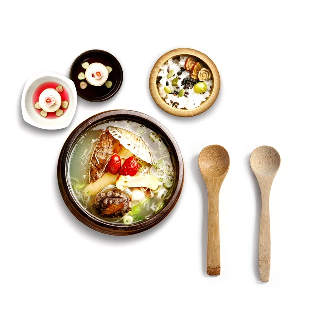 3Pc/Lot Bamboo Spoon Kitchen Cooking Utensil Tool Soup Tea Wooden Round Japanese-style Cutlery DIY Durable Anti-scalding Child
3Pc/Lot Bamboo Spoon Kitchen Cooking Utensil Tool Soup Tea Wooden Round Japanese-style Cutlery DIY Durable Anti-scalding Child