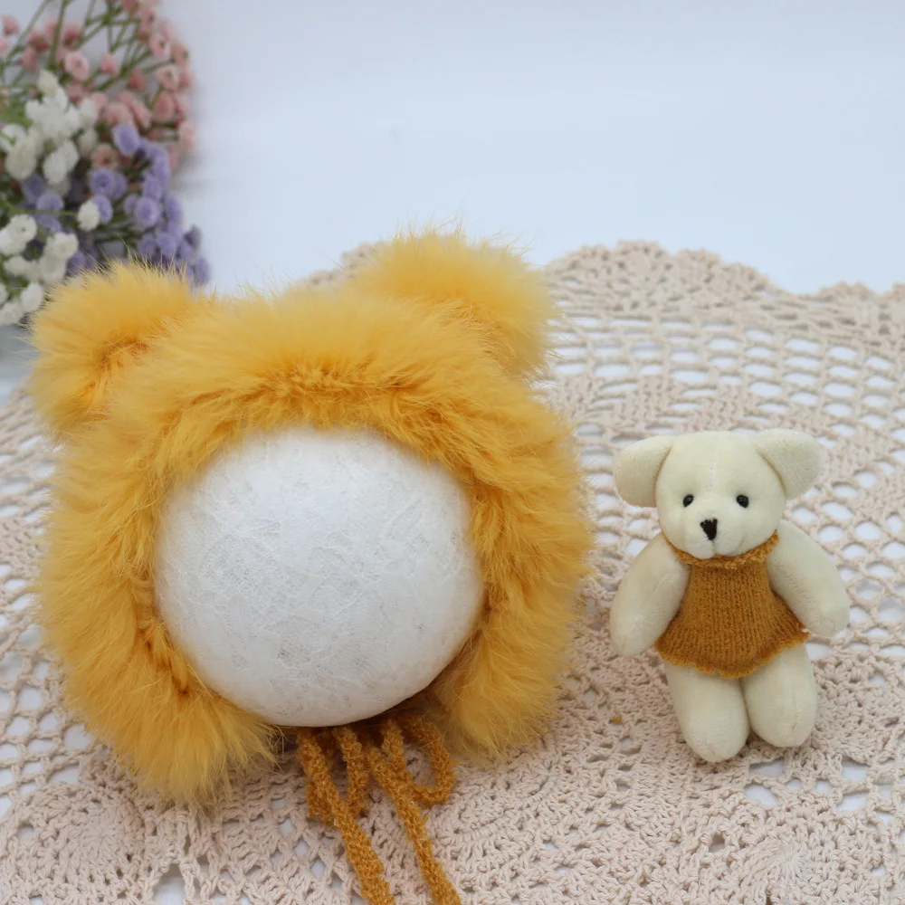 Baby Photography Prop Newborn Plush Knitted Hat and Bear Doll Set for Infant BM88
Baby Photography Prop Newborn Plush Knitted Hat and Bear Doll Set for Infant BM88