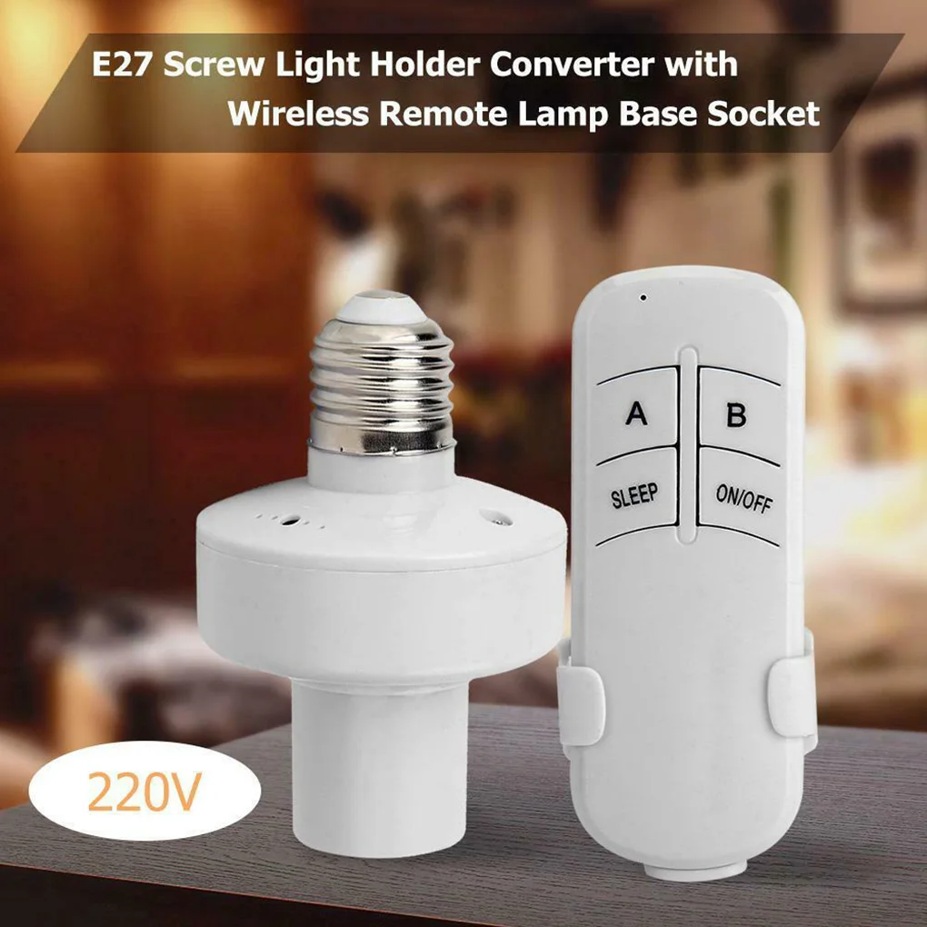 E27 Remote Control Bulb Holder Wireless Light Socket Home Screw Bulb Base Replacement 220V Remote Control Lamp Holder
E27 Remote Control Bulb Holder Wireless Light Socket Home Screw Bulb Base Replacement 220V Remote Control Lamp Holder