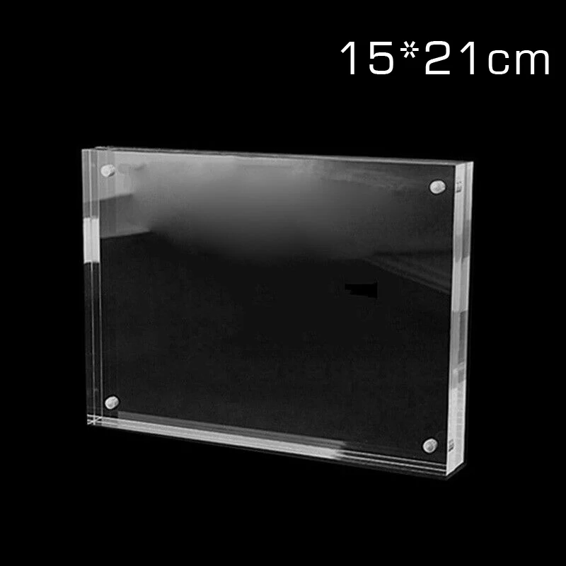 15*21 /12.8*17.8cm Large Thick Acrylic Photo Frame Clear Right Angle Thickn 0.8+0.8cm Stand Display Price Tag Home Desktop Decor
15*21 /12.8*17.8cm Large Thick Acrylic Photo Frame Clear Right Angle Thickn 0.8+0.8cm Stand Display Price Tag Home Desktop Decor