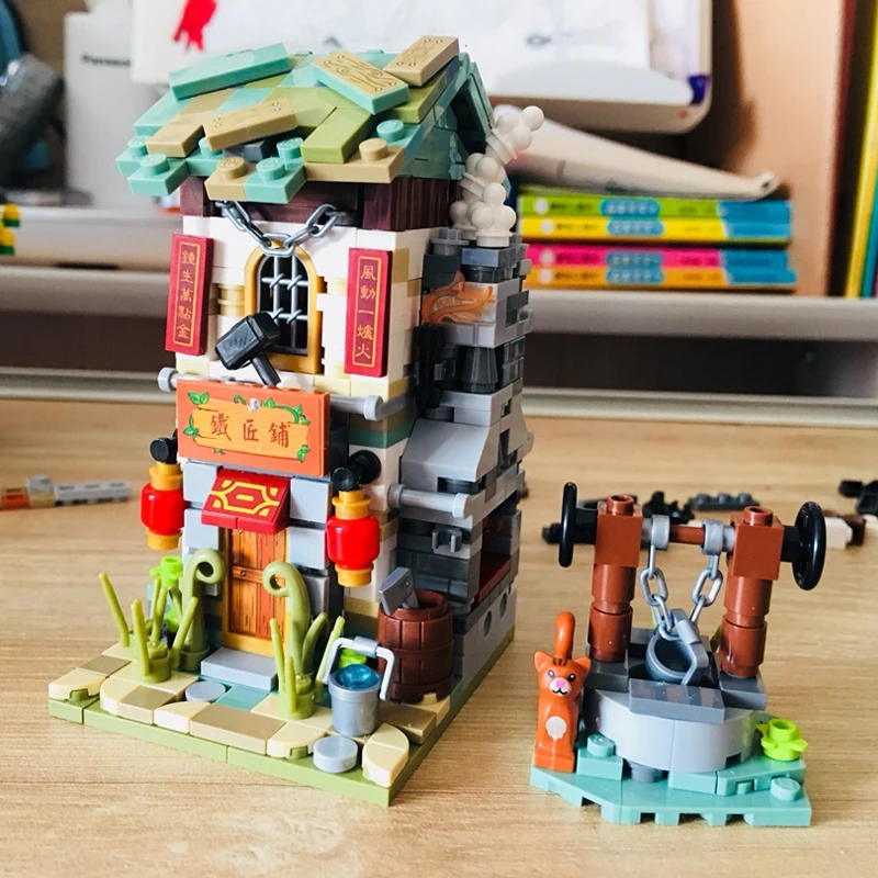LOZ 1725 City Street Chinatown Blacksmith Shop Store Architecture DIY Mini Blocks Bricks Building Toy for Children Gift No Box
LOZ 1725 City Street Chinatown Blacksmith Shop Store Architecture DIY Mini Blocks Bricks Building Toy for Children Gift No Box