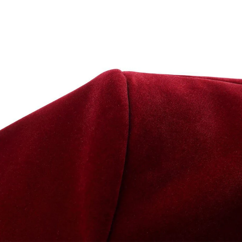 URSPORTTECH Autumn Winter Velvet Blazer Wine Red Men Leisure Suit Jacket Wedding Groom Singer Slim Fit Blazer Hombre Masculino
URSPORTTECH Autumn Winter Velvet Blazer Wine Red Men Leisure Suit Jacket Wedding Groom Singer Slim Fit Blazer Hombre Masculino