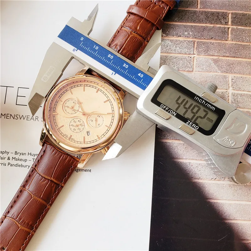Mens Fashion Luxury Three Eyes Watches Leather and Steel Quartz Watch Casual Business Watch Christmas Gifts Reloj
Mens Fashion Luxury Three Eyes Watches Leather and Steel Quartz Watch Casual Business Watch Christmas Gifts Reloj