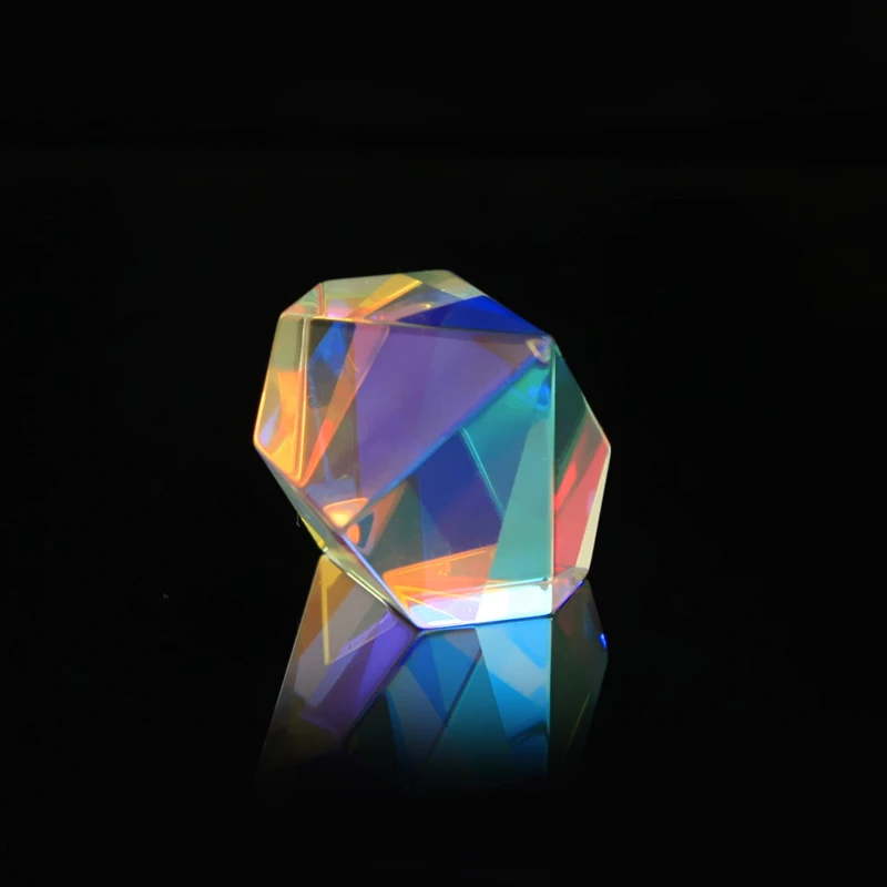 RainbowPrism Optical Glass Multifaceted Bright Light Combine Physics Teaching Refracted Light Spectrum Children Students Present
RainbowPrism Optical Glass Multifaceted Bright Light Combine Physics Teaching Refracted Light Spectrum Children Students Present