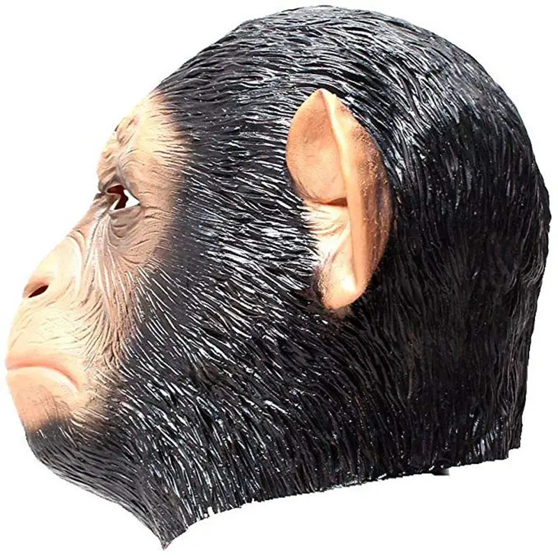 Chimp mask-Gorilla mask-Novelty Halloween Costume Party Latex Animal Mask Full Head for Adults Black
Chimp mask-Gorilla mask-Novelty Halloween Costume Party Latex Animal Mask Full Head for Adults Black