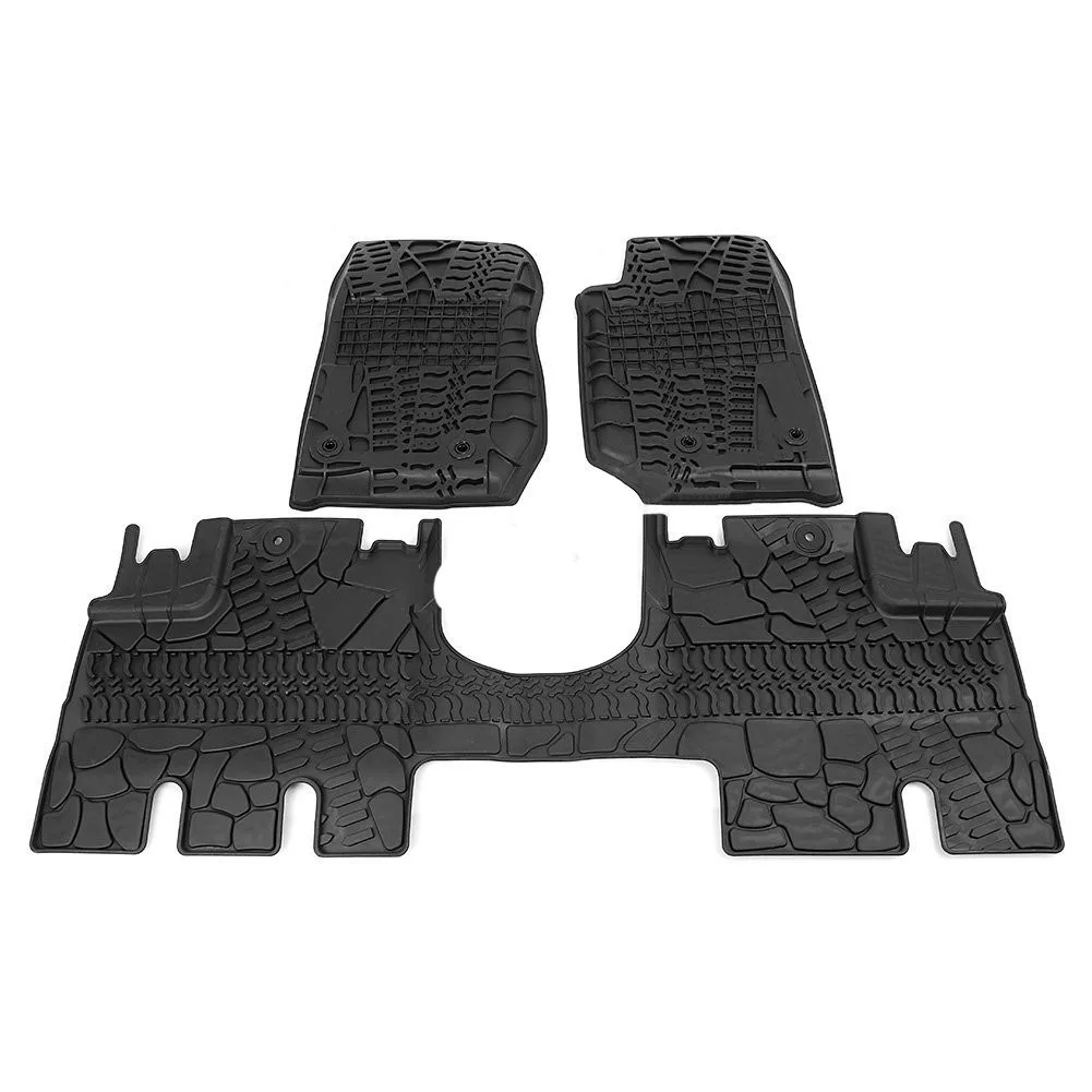 For Jeep Wrangler JK 2014 2015 2016 2017 2018 All Weather Rubber Slush Floor Mats Set All Weather, 3 Pieces
For Jeep Wrangler JK 2014 2015 2016 2017 2018 All Weather Rubber Slush Floor Mats Set All Weather, 3 Pieces