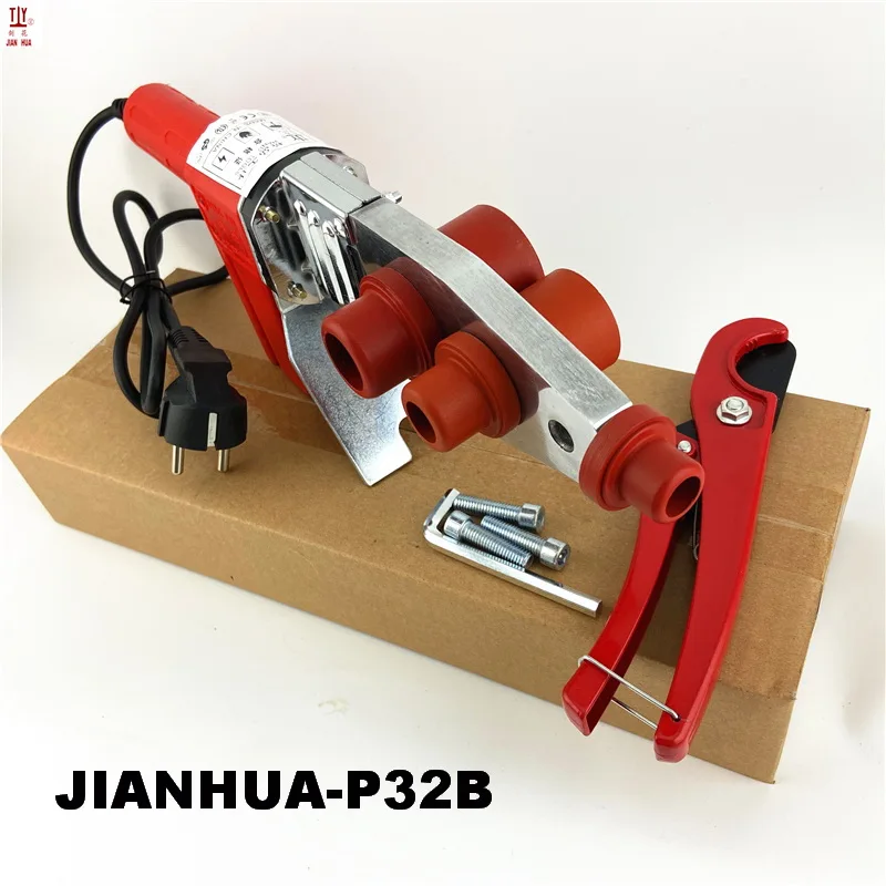 Паяльник для пресса для пластиковых труб, антипригарный сварочный аппарат для труб PPR с ножом 25 мм, мощность 20-32 мм, 800 Вт 
Паяльник для пресса для пластиковых труб, антипригарный сварочный аппарат для труб PPR с ножом 25 мм, мощность 20-32 мм, 800 Вт