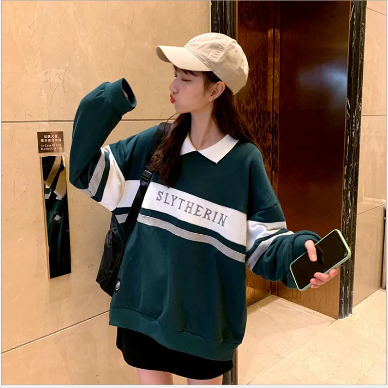 Женский свитшот с воротником-поло ZOGAA, свитшот с длинным рукавом в стиле K-POP, топы в стиле Харадзюку
Женский свитшот с воротником-поло ZOGAA, свитшот с длинным рукавом в стиле K-POP, топы в стиле Харадзюку