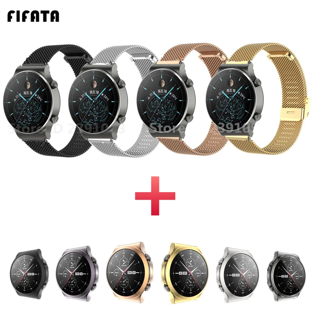 Металлический ремешок для смарт-часов Huawei Watch GT 2 Pro, браслет для наручных часов GT 2 42 мм 46 мм, с защитным чехлом на весь экран
Металлический ремешок для смарт-часов Huawei Watch GT 2 Pro, браслет для наручных часов GT 2 42 мм 46 мм, с защитным чехлом на весь экран