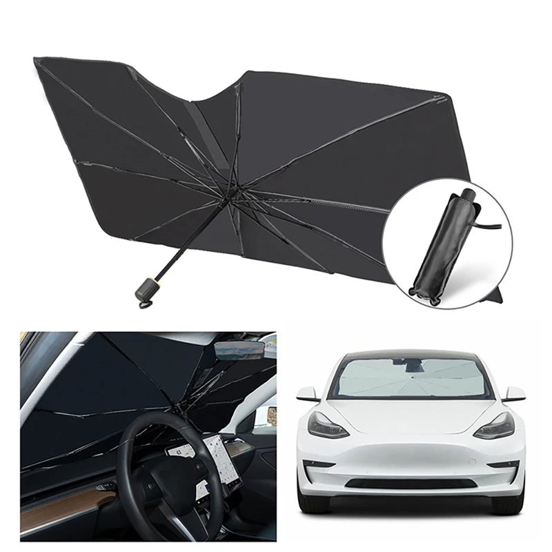 Car Umbrella Shape Sun Shade Parasol Auto Front Window Sunshade Covers Anti UV Sun Protector for Tesla Model 3 Y
Car Umbrella Shape Sun Shade Parasol Auto Front Window Sunshade Covers Anti UV Sun Protector for Tesla Model 3 Y