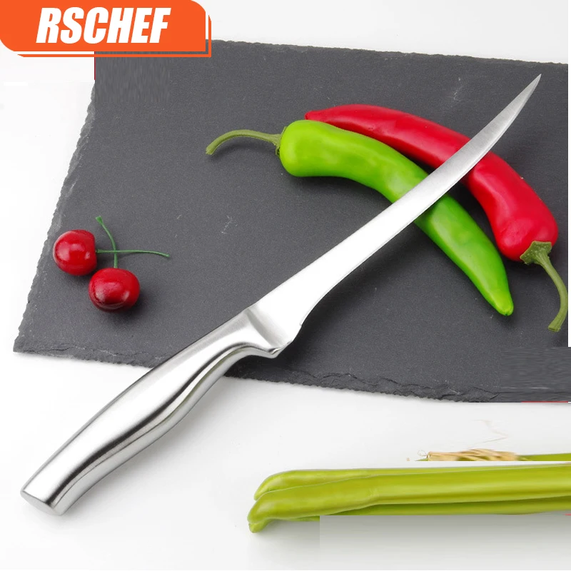 RSCHEF 7 inch Quality Stainless Steel Kitchen Fillet Knife Eviscerate Fish Sculpture Knife Japanese Style Boning Knives
RSCHEF 7 inch Quality Stainless Steel Kitchen Fillet Knife Eviscerate Fish Sculpture Knife Japanese Style Boning Knives